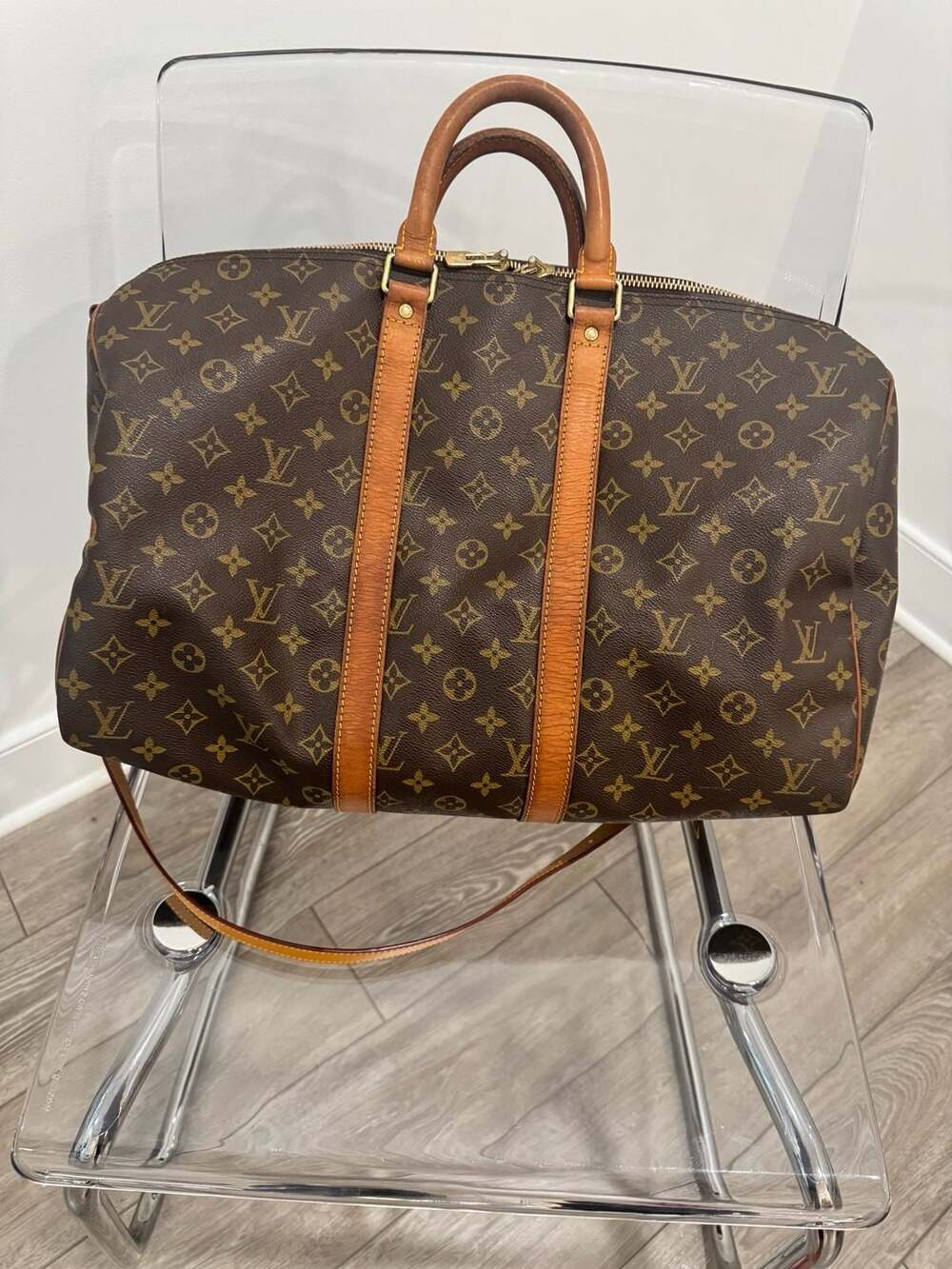 Louis Vuitton Keepall 45 Bandouliere Monogram Travel Bag Authenticated - Picture 2 of 13